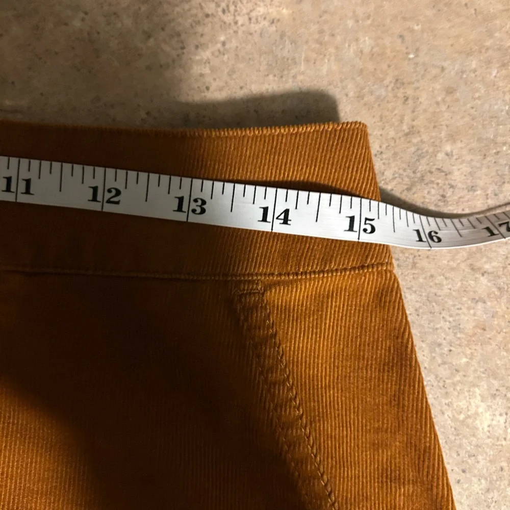 Garnet Hill skirt - “Evette mini-corduroy” in a warm rust color 100% cotton - Picture 9 of 9